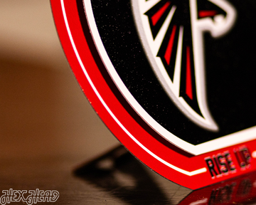 Atlanta Falcons "Double Play" On the Shelf or on the Wall Art