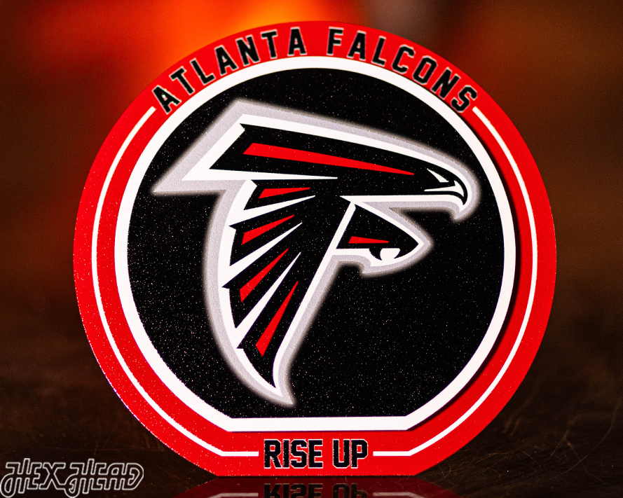 Atlanta Falcons "Double Play" On the Shelf or on the Wall Art