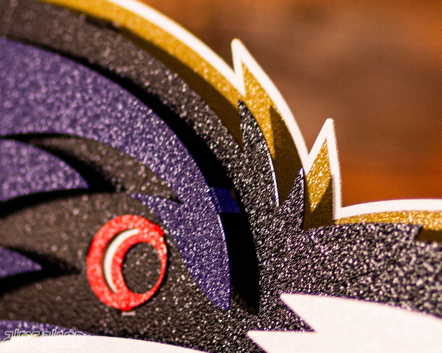 Baltimore Ravens "Raven Mascot" 3D Vintage Metal Wall Art