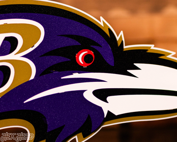 Baltimore Ravens "Raven Mascot" 3D Vintage Metal Wall Art