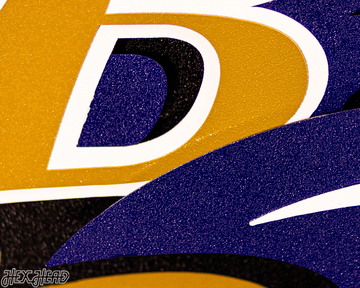 Baltimore Ravens "Raven Mascot" 3D Vintage Metal Wall Art