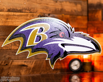 Baltimore Ravens "Raven Mascot" 3D Vintage Metal Wall Art
