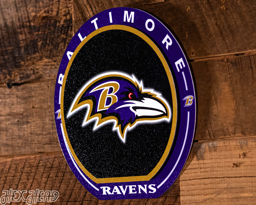 Baltimore Ravens "Double Play" On the Shelf or on the Wall Art