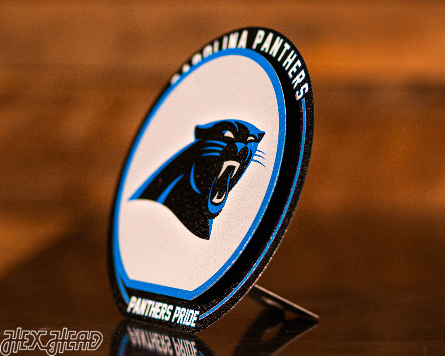 Carolina Panthers "Double Play" On the Shelf or on the Wall Art