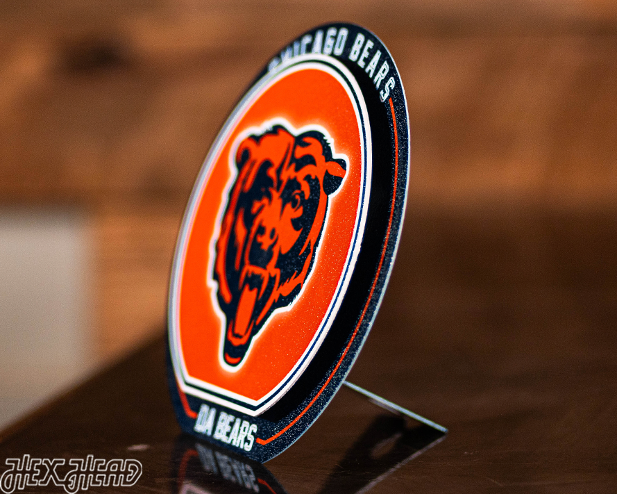 Chicago Bears "Double Play" On the Shelf or on the Wall Art