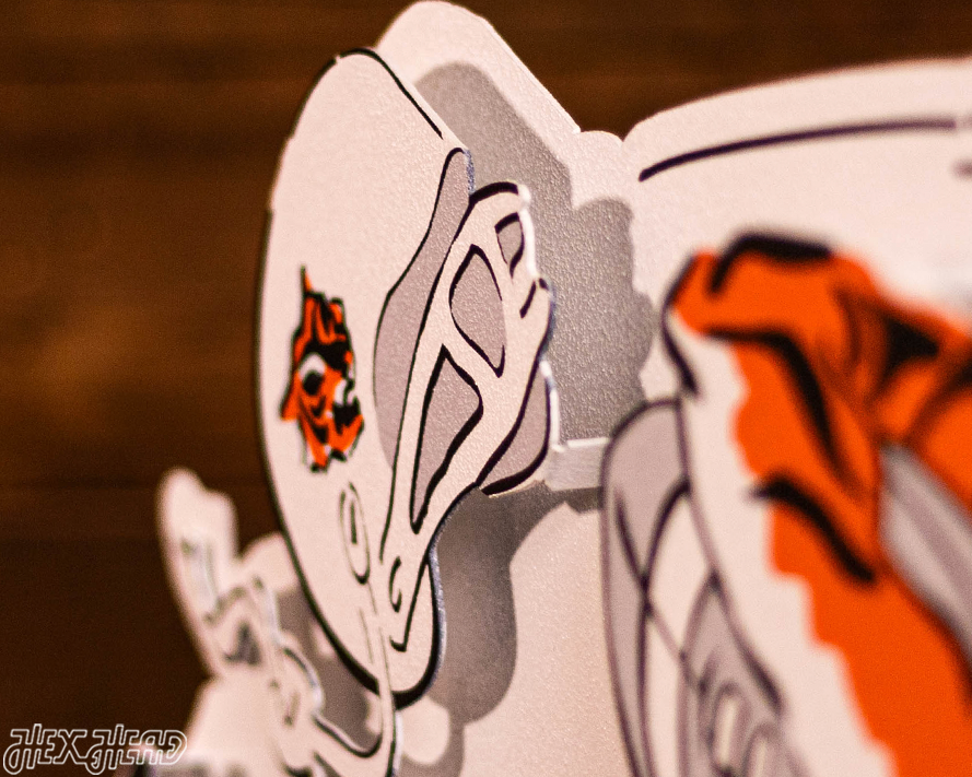 Cincinnati Bengals "1968" Classic Tiger 3D Vintage Metal Wall Art