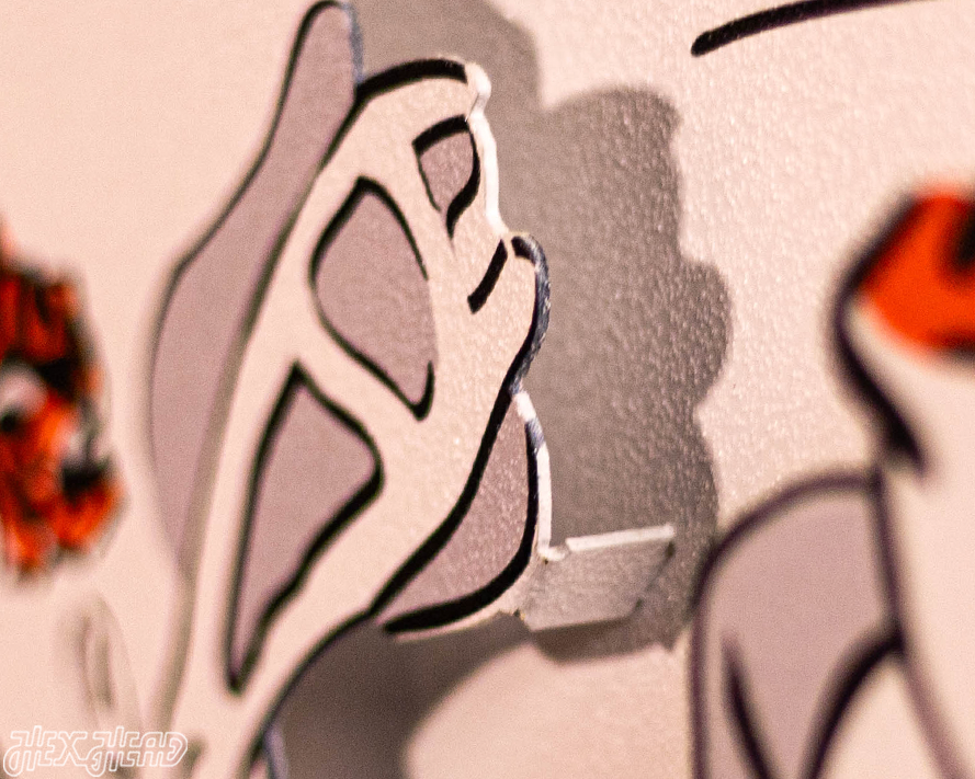 Cincinnati Bengals "1968" Classic Tiger 3D Vintage Metal Wall Art