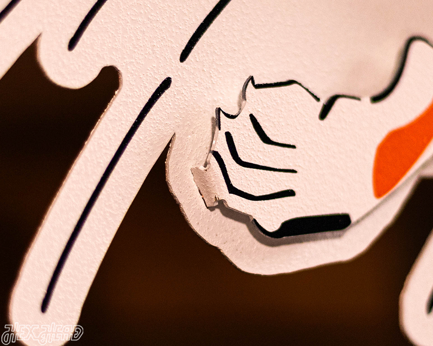 Cincinnati Bengals "1968" Classic Tiger 3D Vintage Metal Wall Art