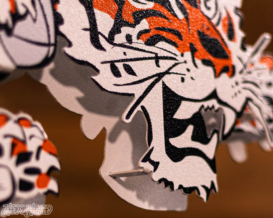 Cincinnati Bengals "1968" Classic Tiger 3D Vintage Metal Wall Art