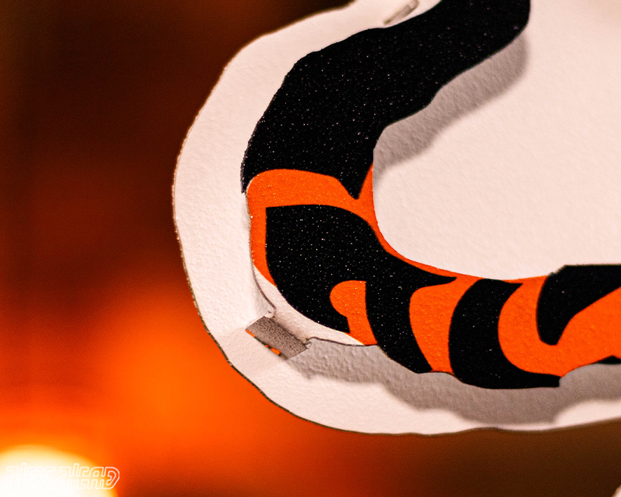 Cincinnati Bengals "1968" Classic Tiger 3D Vintage Metal Wall Art