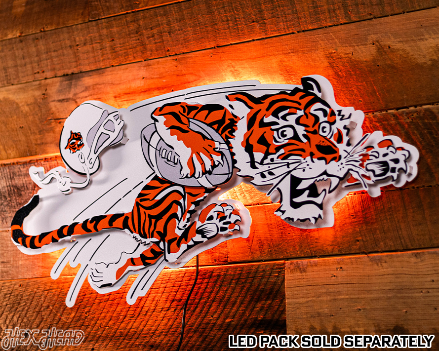 Cincinnati Bengals "1968" Classic Tiger 3D Vintage Metal Wall Art