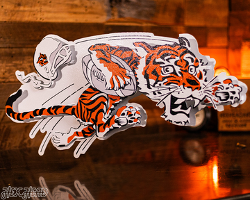 Cincinnati Bengals "1968" Classic Tiger 3D Vintage Metal Wall Art