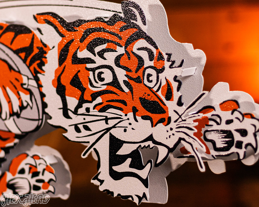 Cincinnati Bengals "1968" Classic Tiger 3D Vintage Metal Wall Art