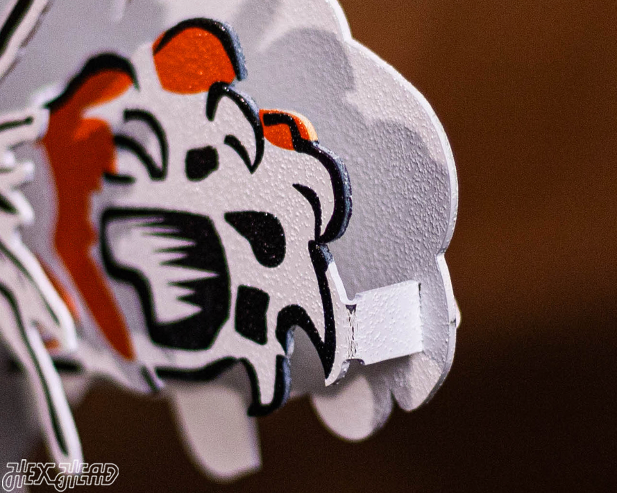 Cincinnati Bengals "1968" Classic Tiger 3D Vintage Metal Wall Art