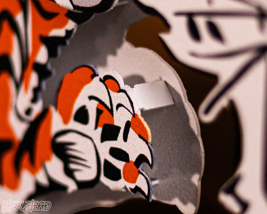 Cincinnati Bengals "1968" Classic Tiger 3D Vintage Metal Wall Art