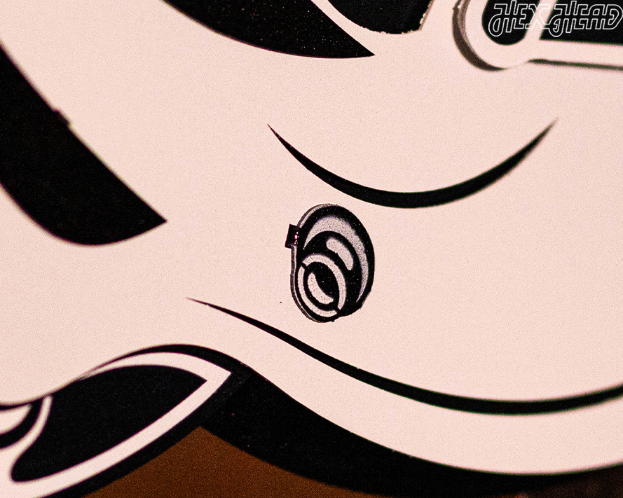 Cincinnati Bengals BLITZ Collection - 8 Layer Black & White Helmet 3D Vintage Metal Wall Art