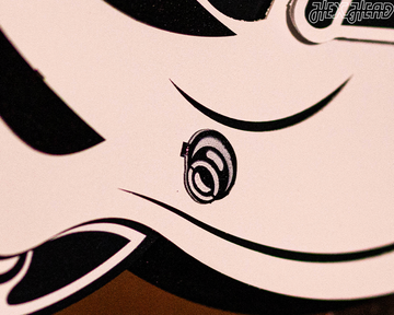 Cincinnati Bengals BLITZ Collection - 8 Layer Black & White Helmet 3D Vintage Metal Wall Art