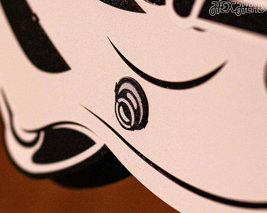 Cincinnati Bengals BLITZ Collection - 8 Layer Black & White Helmet 3D Vintage Metal Wall Art