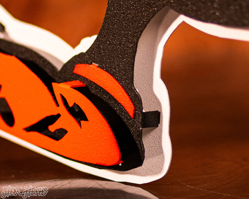 Cleveland Browns "Brownie" 3D Vintage Metal Wall Art