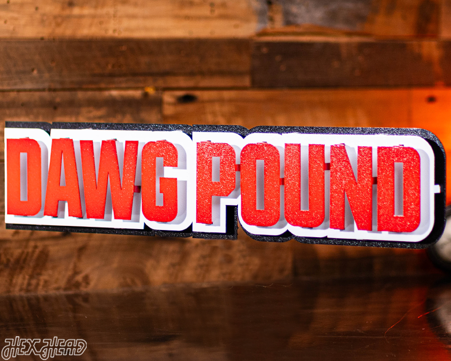 Cleveland Browns "DAWG POUND" 3D Vintage Metal Wall Art