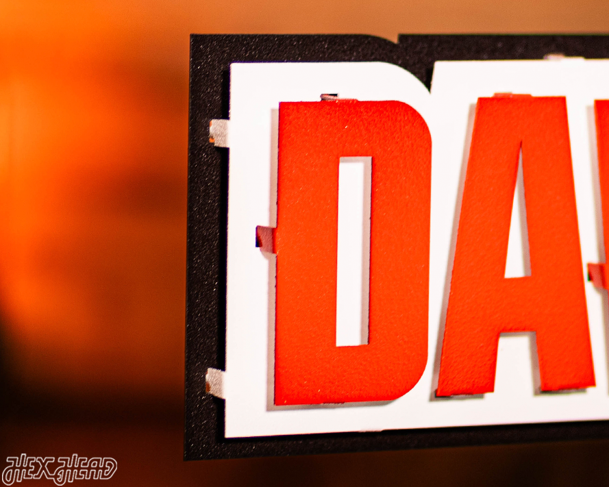 Cleveland Browns "DAWG POUND" 3D Vintage Metal Wall Art