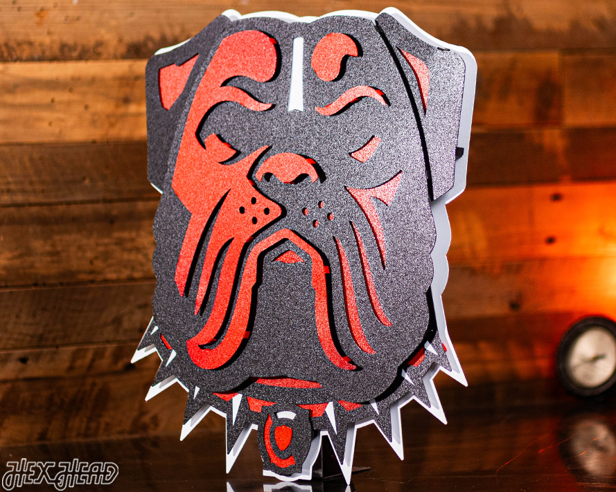 Cleveland Browns Bulldog Head 3D Metal Wall Art