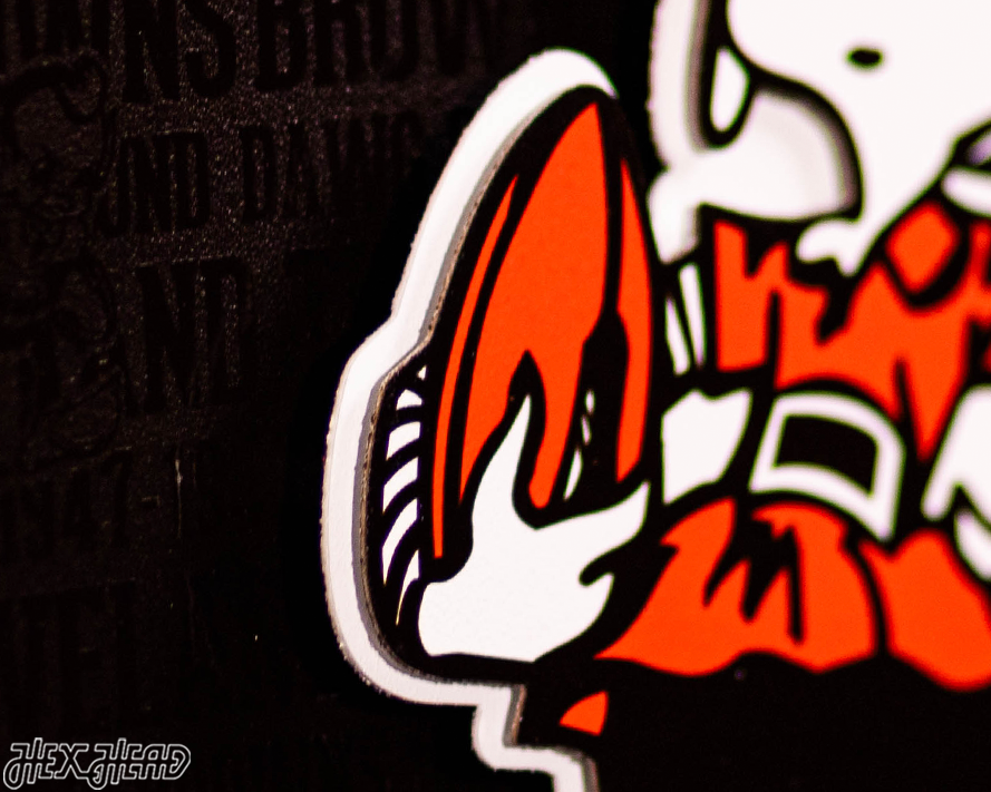 Cleveland Browns CRAFT SERIES 3D Embossed Metal Wall Art