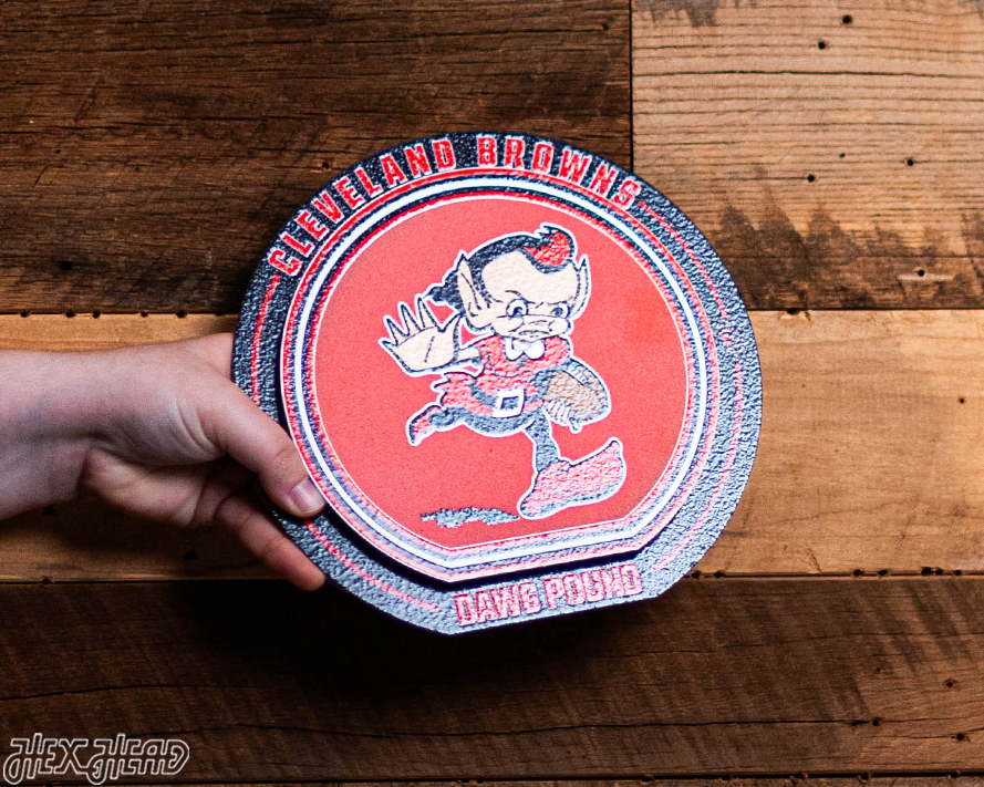 Cleveland Browns "Double Play" On the Shelf or on the Wall Art