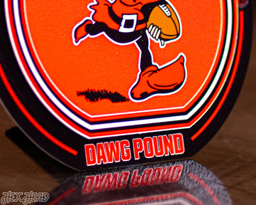 Cleveland Browns "Double Play" On the Shelf or on the Wall Art
