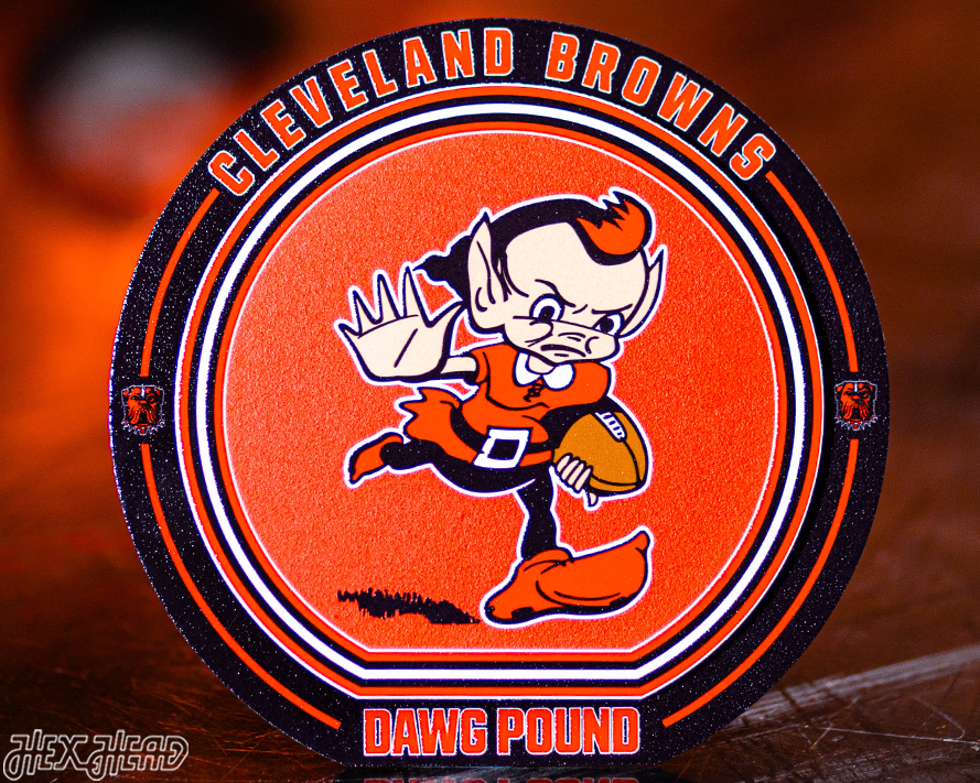Cleveland Browns "Double Play" On the Shelf or on the Wall Art