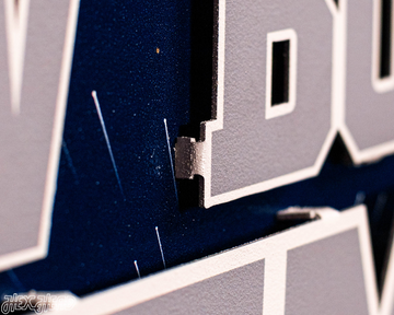 Dallas Cowboys - Hex Head EXCLUSIVE "How 'Bout Them Cowboys" Wordmark 3D Metal Wall Art