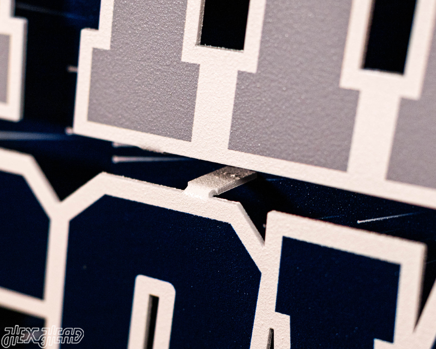 Dallas Cowboys - Hex Head EXCLUSIVE "How 'Bout Them Cowboys" Wordmark 3D Metal Wall Art