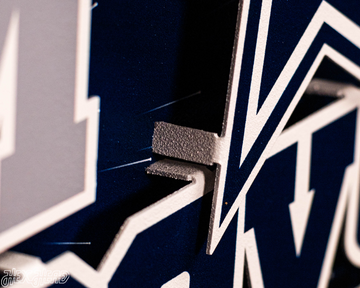 Dallas Cowboys - Hex Head EXCLUSIVE "How 'Bout Them Cowboys" Wordmark 3D Metal Wall Art