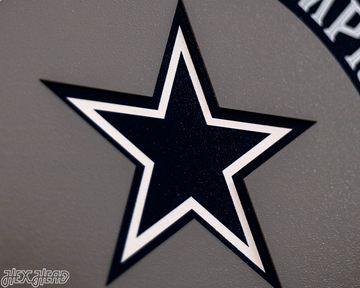 Dallas Cowboys DYNASTY - Super Bowl Wins w/ Replaceable Icon Plate 3D Vintage Metal Wall Art
