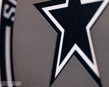 Dallas Cowboys DYNASTY - Super Bowl Wins w/ Replaceable Icon Plate 3D Vintage Metal Wall Art