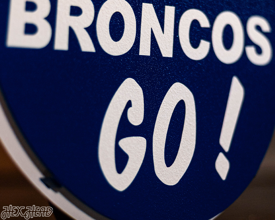Denver Broncos "1965" Alternate Logo 3D Vintage Metal Wall Art