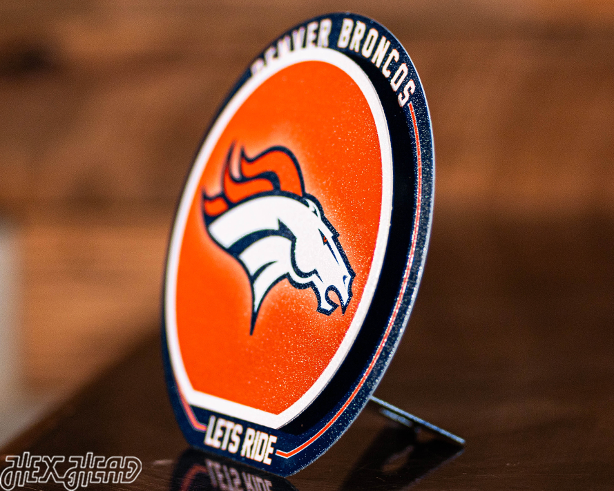 Denver Broncos "Double Play" On the Shelf or on the Wall Art