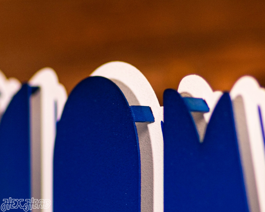 Detroit Lions "1989" Wordmark 3D Vintage Metal Wall Art