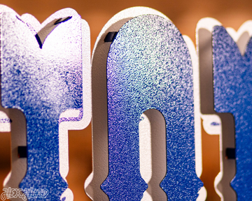 Detroit Lions "1989" Wordmark 3D Vintage Metal Wall Art