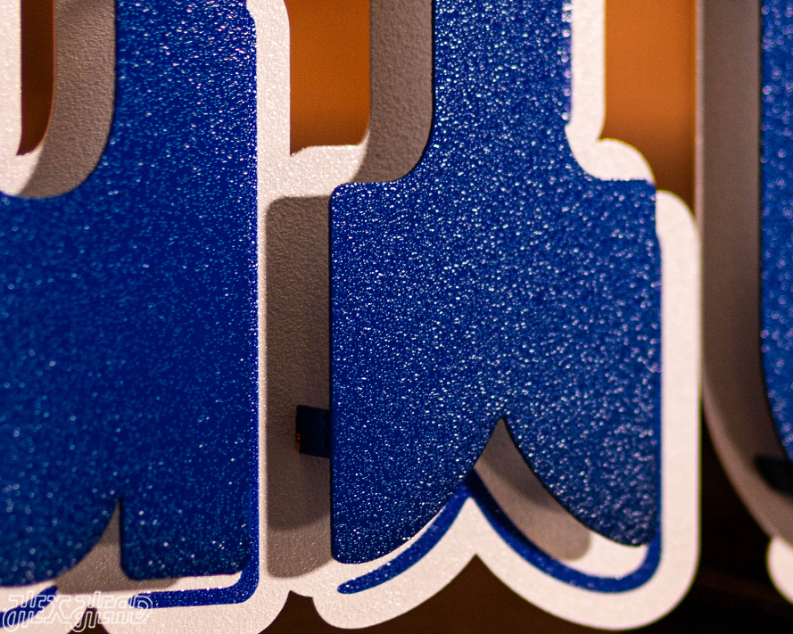 Detroit Lions "1989" Wordmark 3D Vintage Metal Wall Art