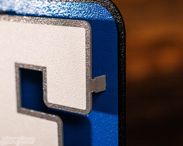 Detroit Lions - Hex Head EXCLUSIVE "One Pride" Wordmark 3D Metal Wall Art