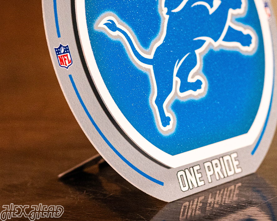 Detroit Lions "Double Play" On the Shelf or on the Wall Art