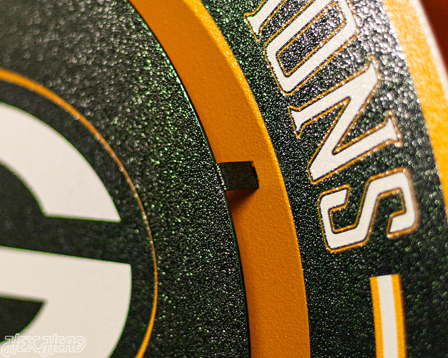 Green Bay Packers DYNASTY - Super Bowl Wins w/ Replaceable Icon Plate 3D Vintage Metal Wall Art