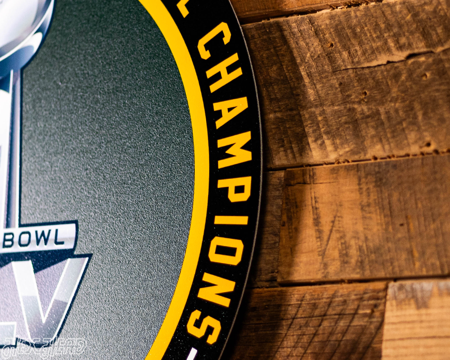 VARSITY Collection- Single Layer Green Bay Packers Super Super Bowl XLV Metal Wall Art