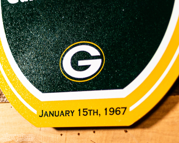 VARSITY Collection- Single Layer Green Bay Packers Super Super Bowl 1967 Metal Wall Art
