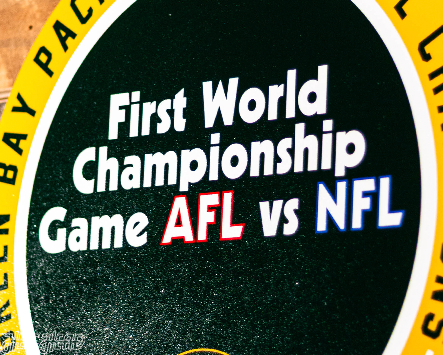 VARSITY Collection- Single Layer Green Bay Packers Super Super Bowl 1967 Metal Wall Art