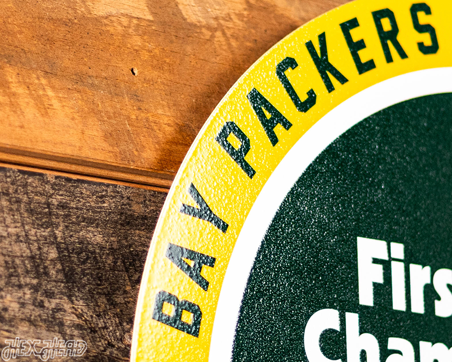 VARSITY Collection- Single Layer Green Bay Packers Super Super Bowl 1967 Metal Wall Art