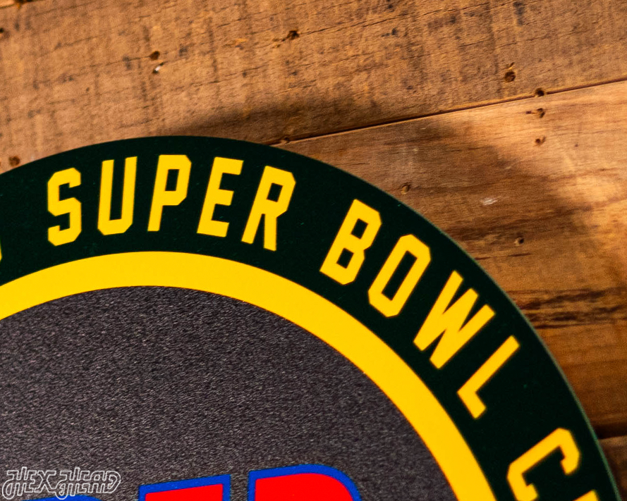 VARSITY Collection- Single Layer Green Bay Packers Super Super Bowl II Metal Wall Art