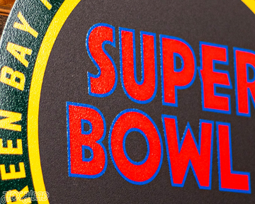 VARSITY Collection- Single Layer Green Bay Packers Super Super Bowl II Metal Wall Art