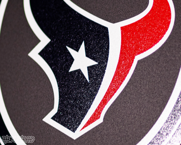 VARSITY Collection- Single Layer Houston Texans Metal Wall Art